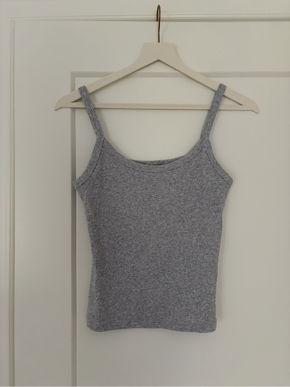 Aritzia HomeStretch Rib Spectrum Cami Tank Heather Chrome Size M